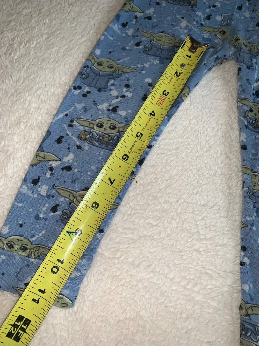 Gap Star Wars Yoda Blue Pajama Set 2 EUC